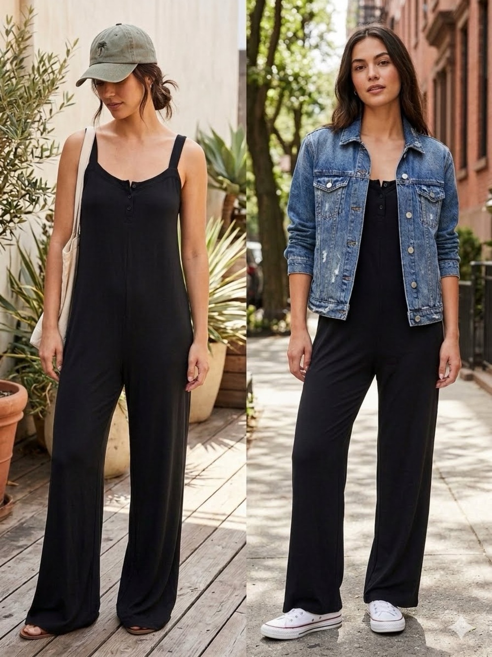 summersalt Black 24-Hour Jumpsuit